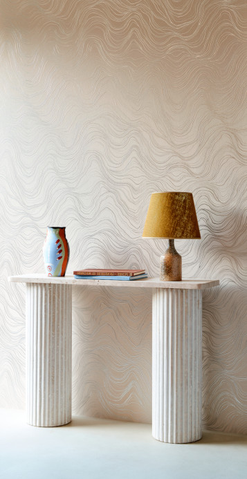 Arte International Wallpaper Bayuda - Dazzling Silver