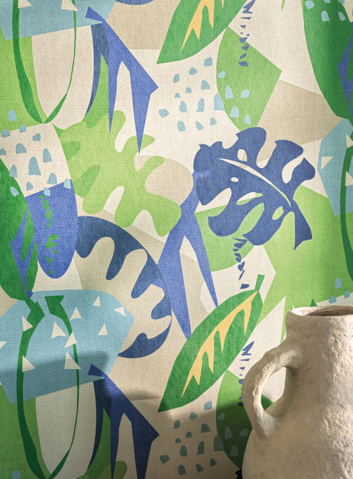 Osborne & Little Wallpaper Zylina - Indigo/ Emerald