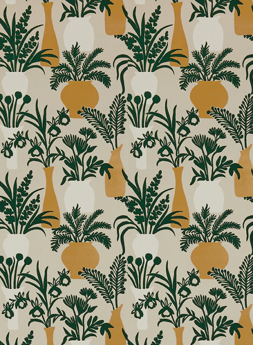 Osborne & Little Wallpaper Amphora - Emerald/ Gold