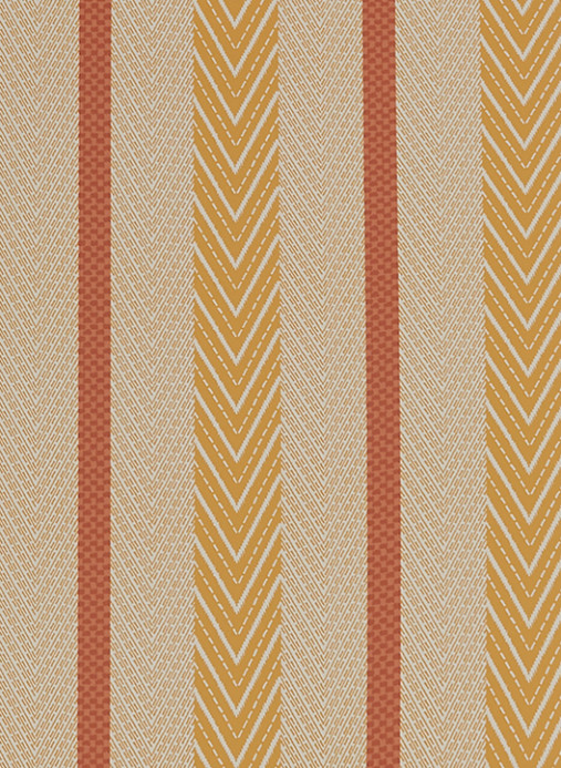 Osborne & Little Tapete Sagitta - Amber/ Terracotta