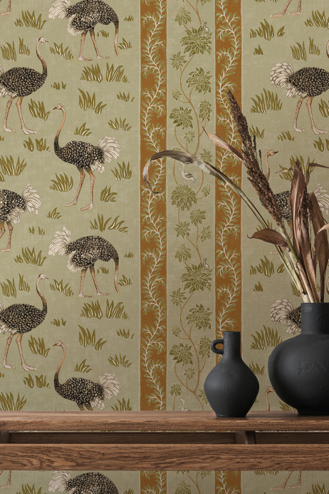 Josephine Munsey Tapete Ostrich Stripe