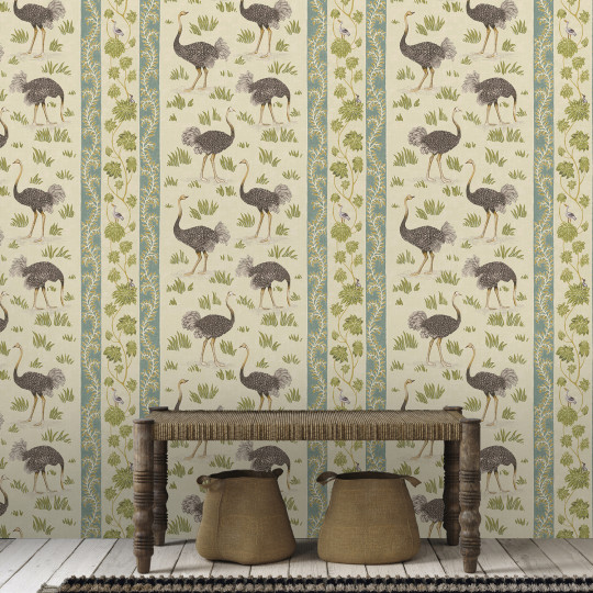 Josephine Munsey Tapete Ostrich Stripe