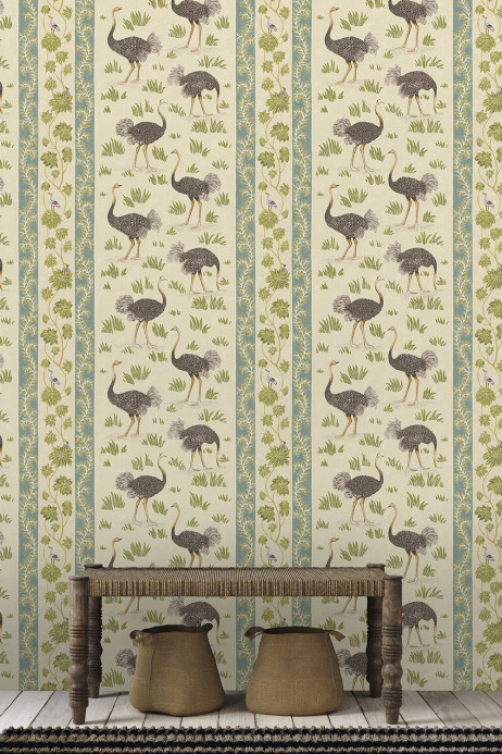 Josephine Munsey Tapete Ostrich Stripe