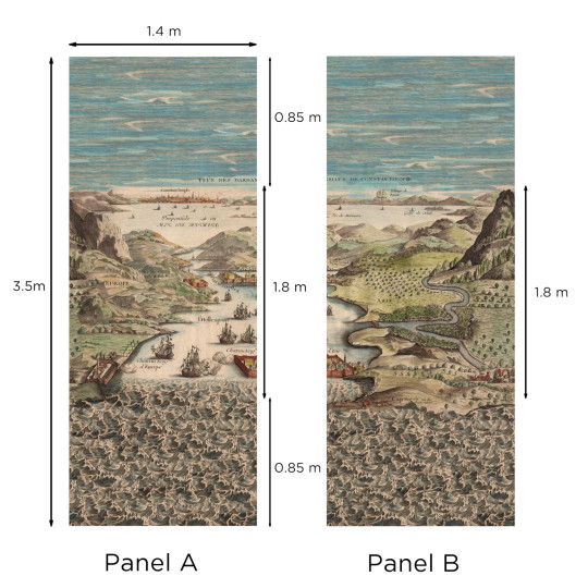 Andrew Martin Papier peint panoramique Constantinople - Schco