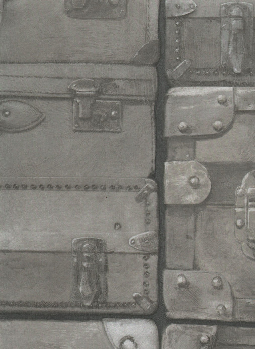 Andrew Martin Wallpaper Luggage - Gun Metal