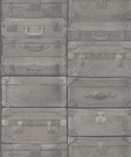 Andrew Martin Wallpaper Luggage - Gun Metal