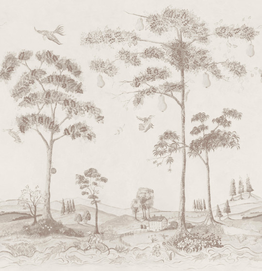 Andrew Martin Carta da parati panoramica Mythical Land - Clay
