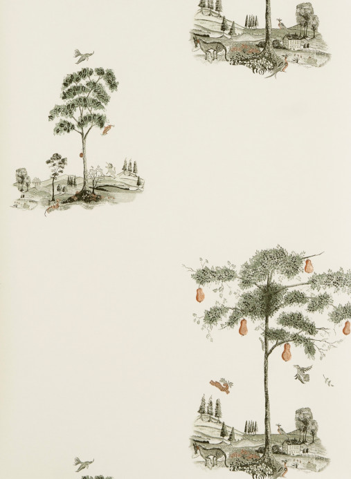 Andrew Martin Papier peint Pear Tree - Graphite