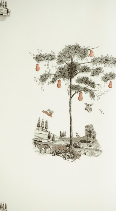 Andrew Martin Wallpaper Pear Tree - Graphite
