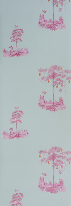 Andrew Martin Carta da parati Pear Tree - Sunset Pink