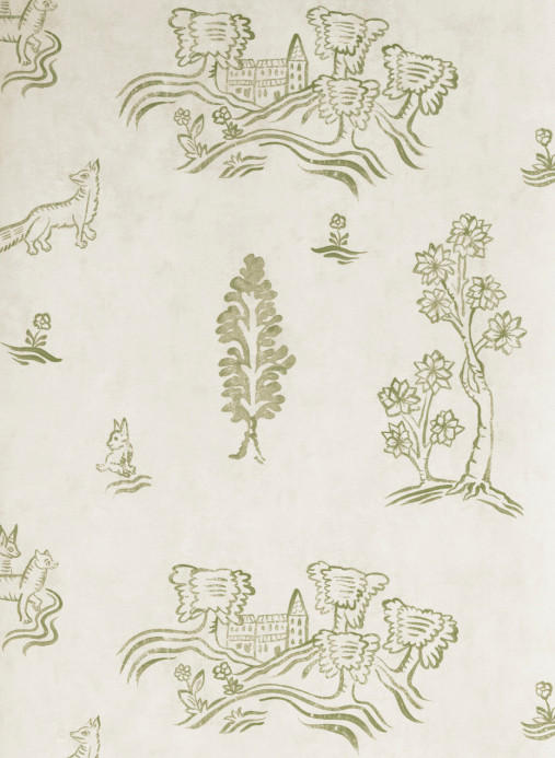 Andrew Martin Wallpaper Wychwood - Basil Green