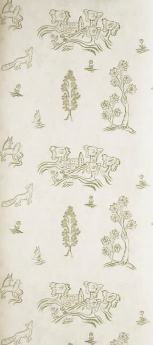 Andrew Martin Wallpaper Wychwood - Basil Green