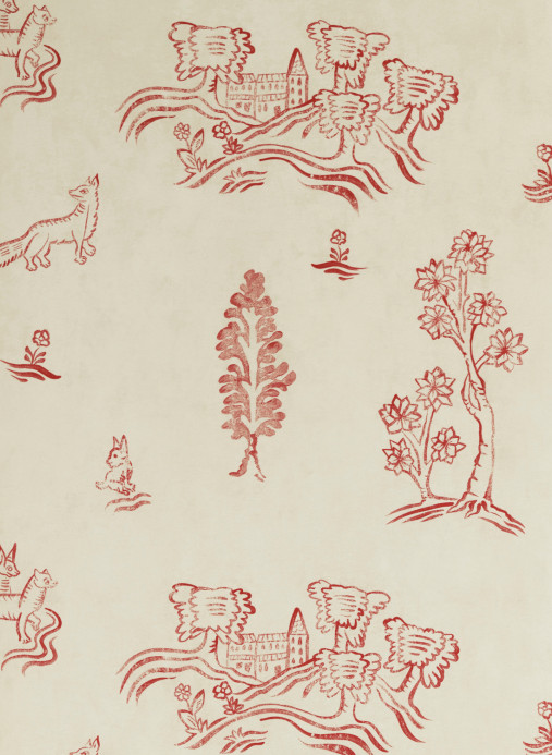 Andrew Martin Wallpaper Wychwood - Huntsman Red