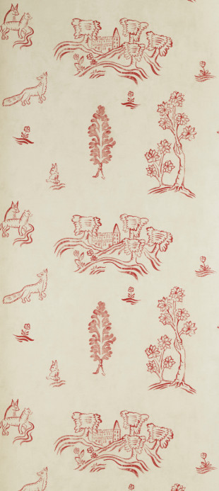 Andrew Martin Wallpaper Wychwood - Huntsman Red