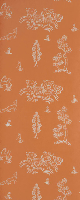 Andrew Martin Wallpaper Wychwood - Melon Orange