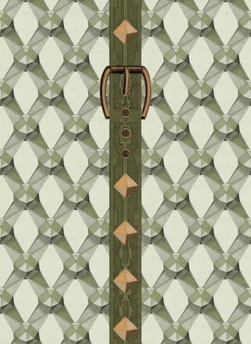 Mindthegap Tapete Luxury Detail - Light Green/ Taupe