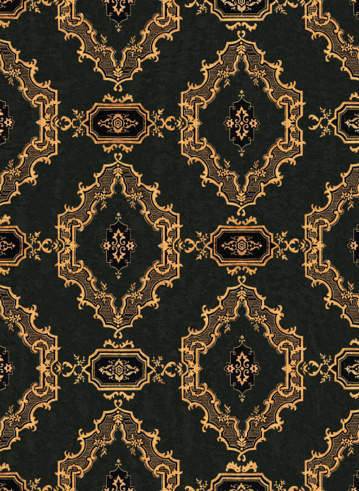 Mindthegap Wallpaper The Bar Tapestry - Black/ Gold