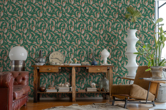 Coordonne Wallpaper Moroccan Branches - Turquoise
