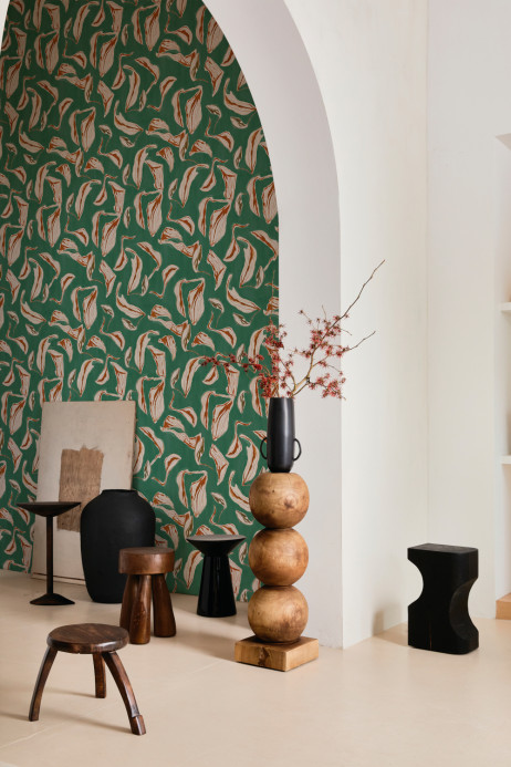 Coordonne Wallpaper Moroccan Branches - Turquoise