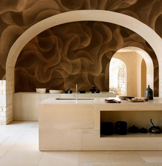 Coordonné Papier peint panoramique My Cave - Gold