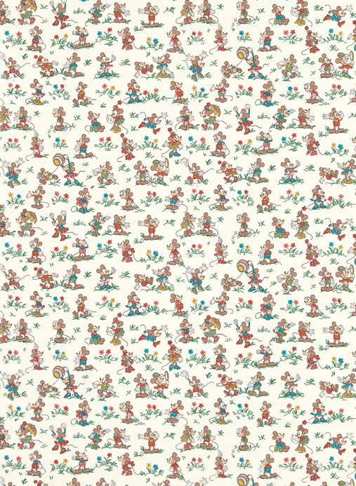 Sanderson Wallpaper Mickey & Minnie - Allsorts