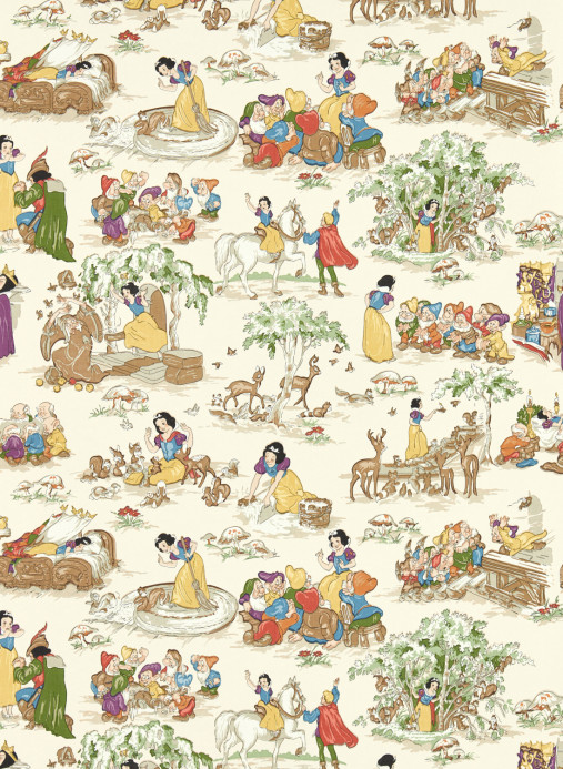 Sanderson Wallpaper Snow White - Whipped Cream