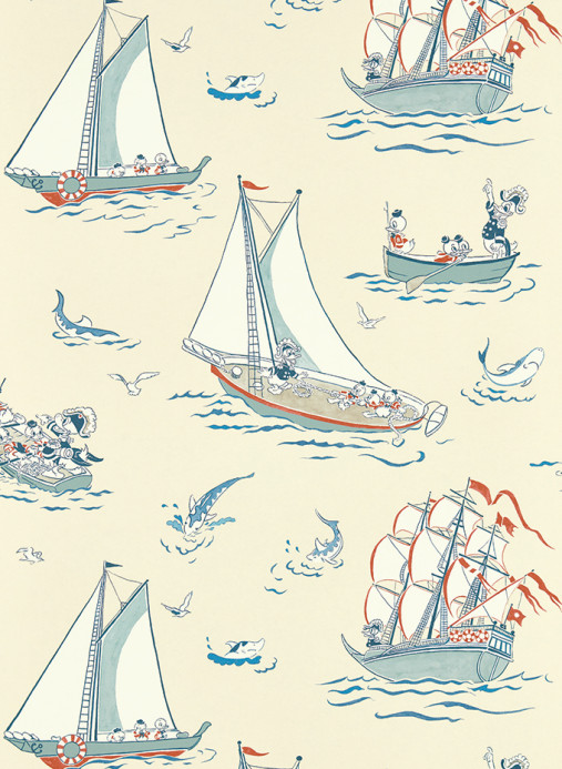 Sanderson Tapete Donald Nautical - Sea Salt