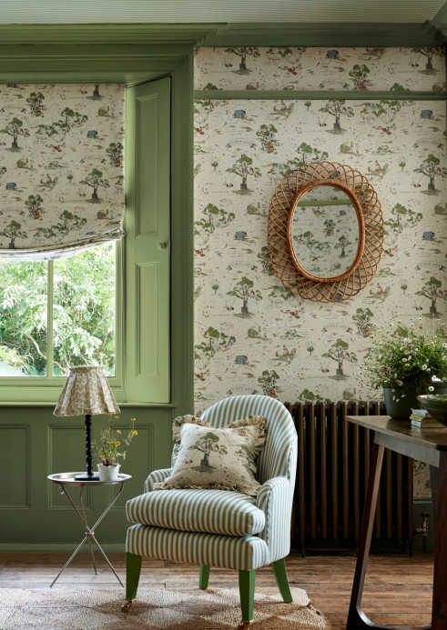 Sanderson Wallpaper Hundred Acre Wood - Cashew