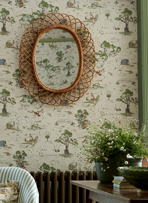 Sanderson Wallpaper Hundred Acre Wood - Cashew