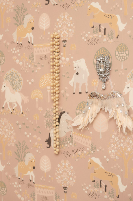 Majvillan Papier peint My Sweet Pony - Dreamy Pink