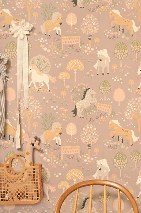 Majvillan Wallpaper My Sweet Pony - Old Lilac