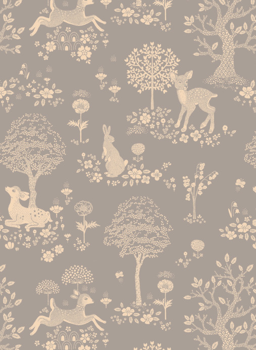 Majvillan Papier peint Summer Fields - Dusty Blue