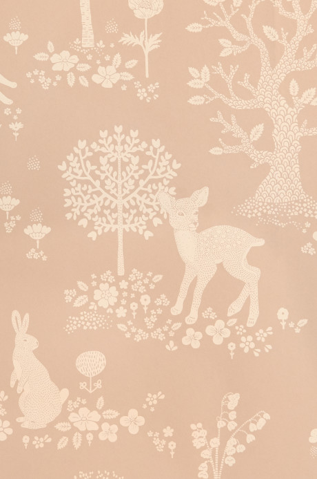 Majvillan Papier peint Summer Fields - Dusty Pink