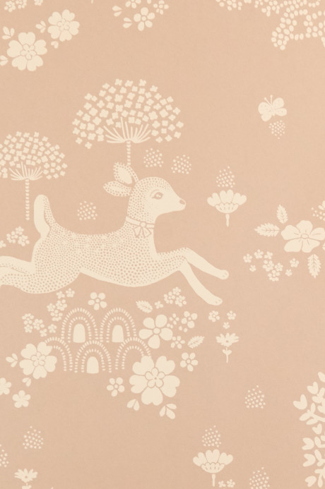 Majvillan Papier peint Summer Fields - Dusty Pink