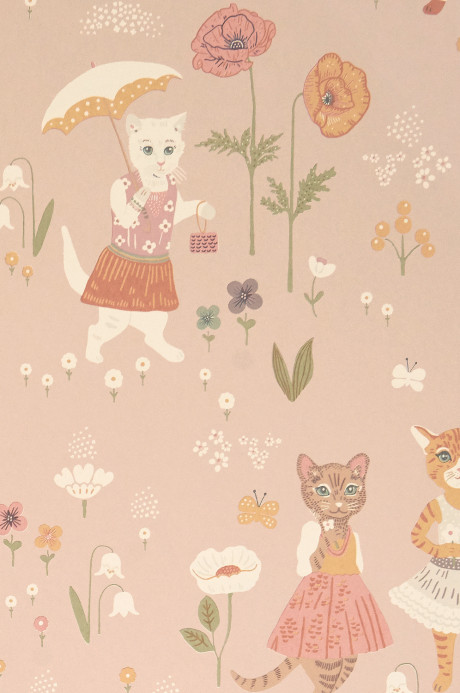 Majvillan Papier peint Catwalk - Dusty Sweet Pink