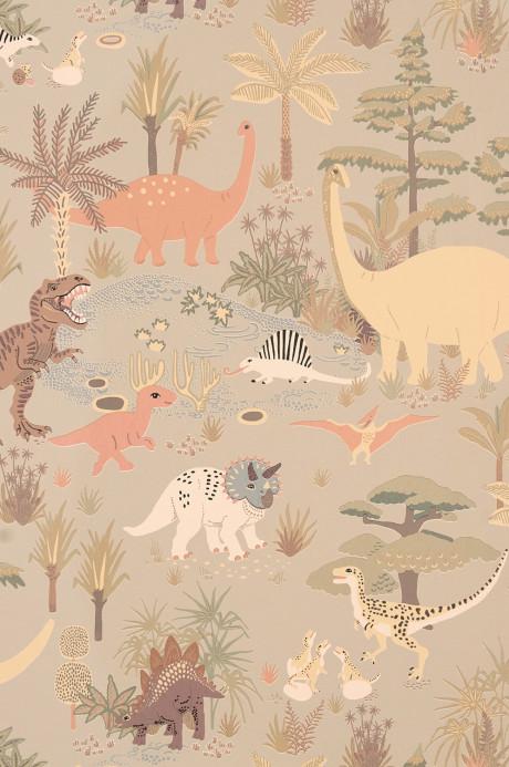 Majvillan Wallpaper Dinosaur Vibes - Soft Green