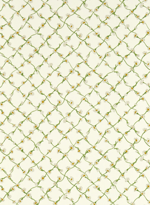 Harlequin Wallpaper Daisy Trellis - Emerald/ Pearl