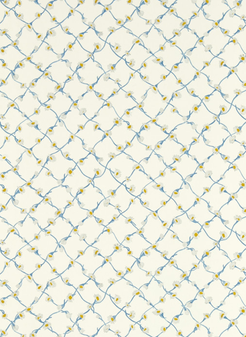 Harlequin Wallpaper Daisy Trellis - Lapis/ Pearl