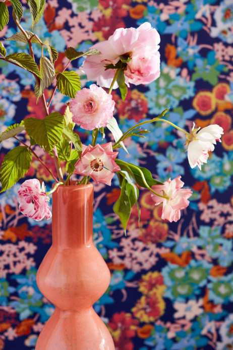 Harlequin Wallpaper Wildflower Meadow - Lapis/ Carnelian/ Aquamarine