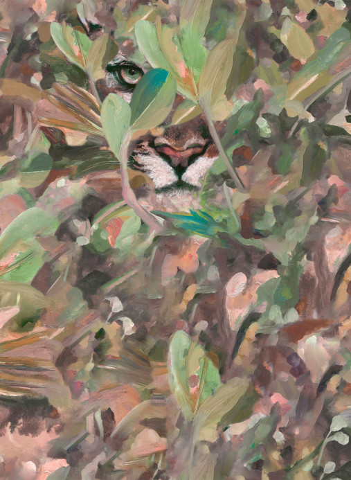 Coordonne Papier peint Hidden Puma - Autumn