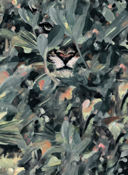 Coordonne Papier peint Hidden Puma - Night