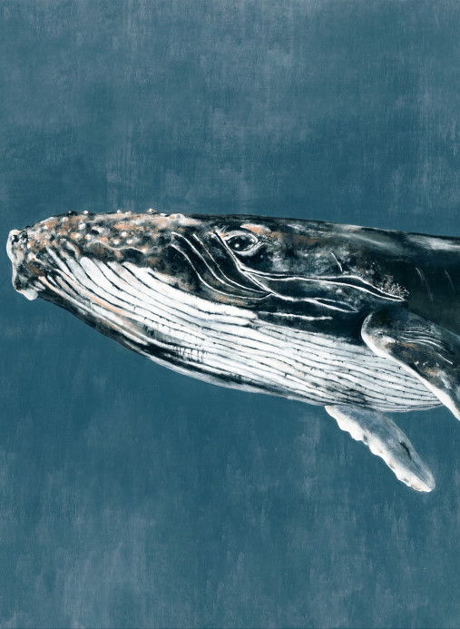 Coordonne Wandbild Humpback Whale - Vintage