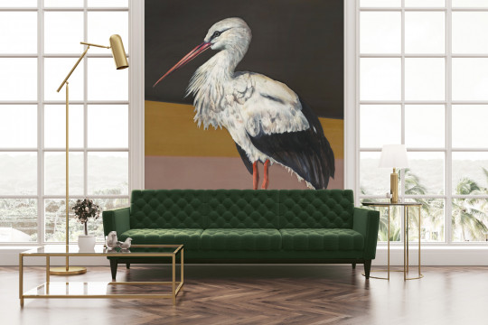 Coordonne Wandbild Stork Mother