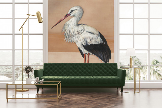 Coordonne Mural Stork Mother