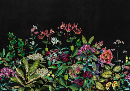 Coordonne Papier peint panoramique Wild Floral - Night