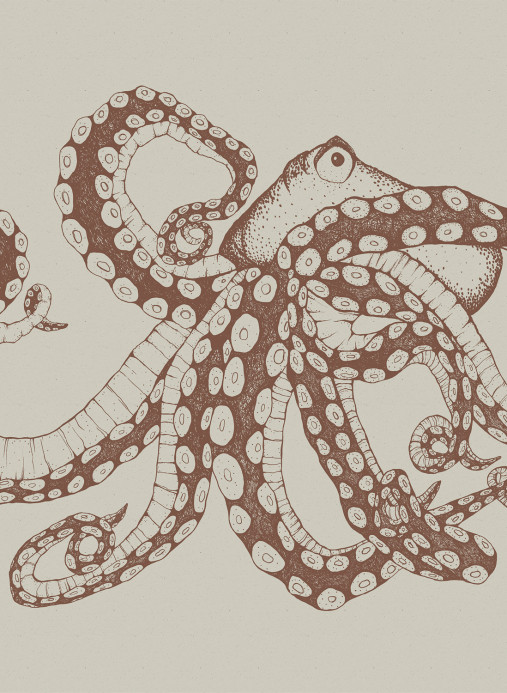 Coordonne Carta da parati panoramica Octopus X-Ray - Papirus