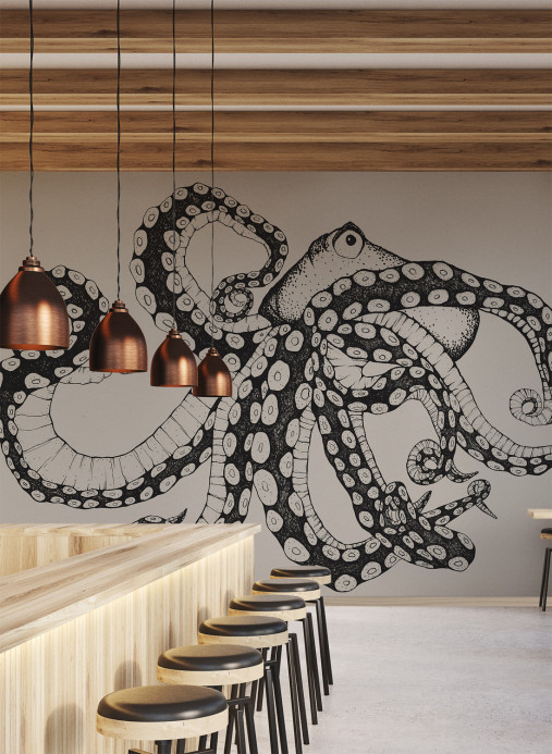 Coordonne Papier peint panoramique Octopus X-Ray