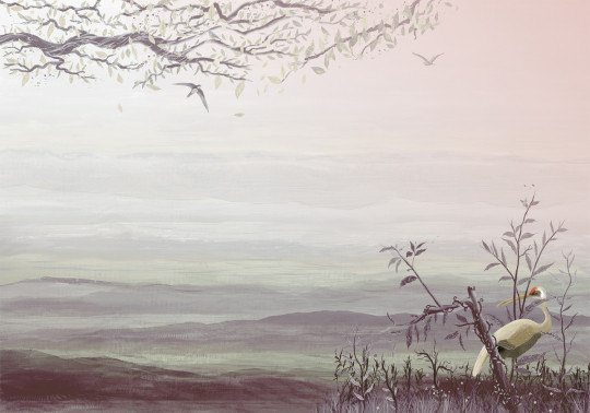 Coordonne Mural Yügure - rose