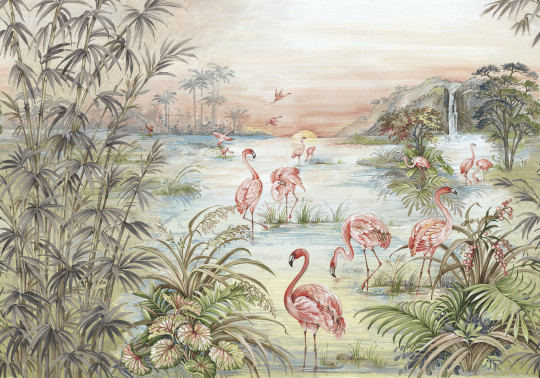 Coordonne Papier peint panoramique Roseus - Maca