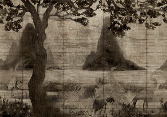 Coordonne Papier peint panoramique Zilant - Sepia
